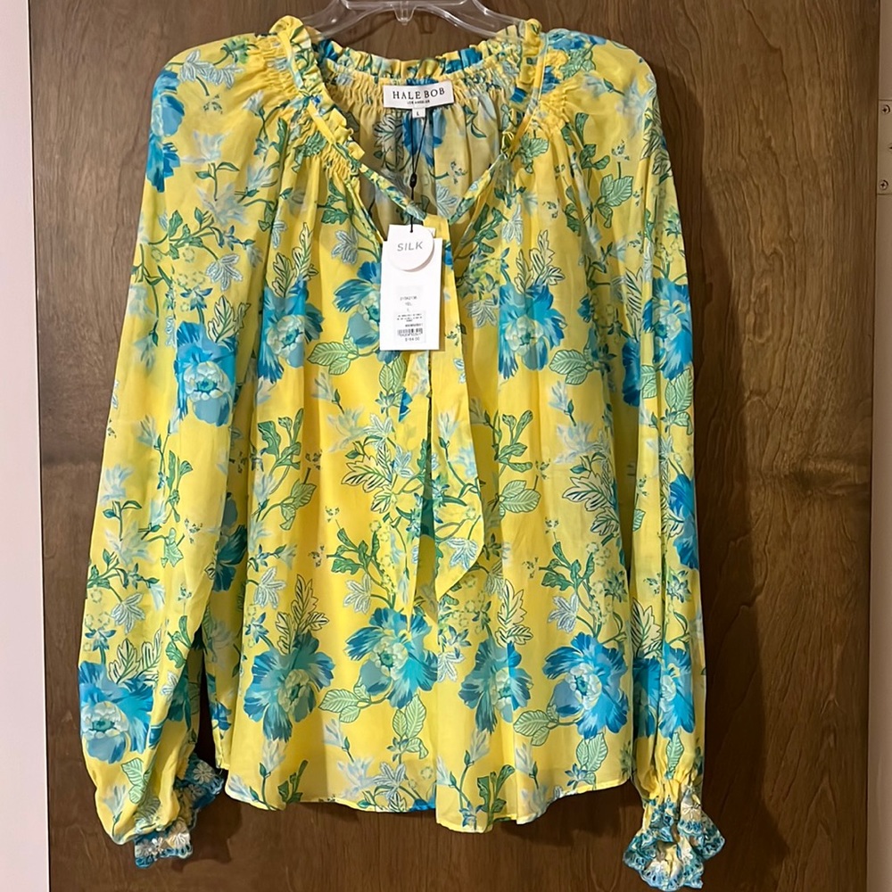 Hale Bob silk top- SZ Large